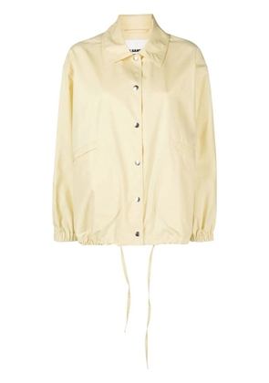 Jil Sander logo-print shirt jacket - Yellow