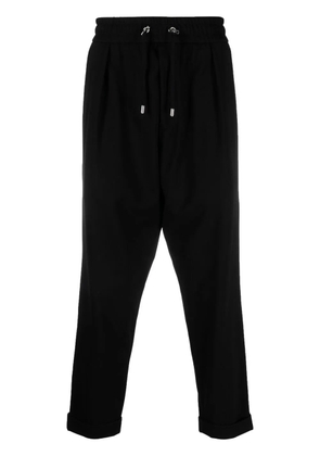 Balmain drop-crotch cropped trousers - Black