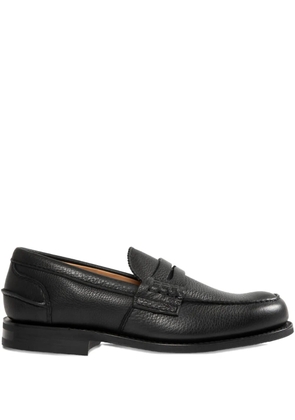 Church's leather penny loafers - Black