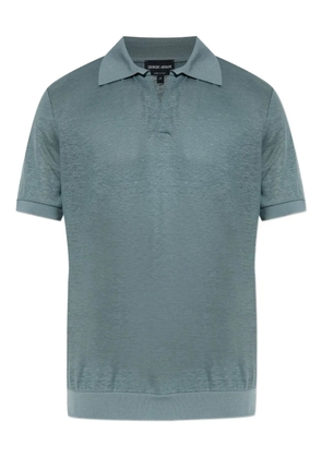Giorgio Armani linen T-shirt - Blue