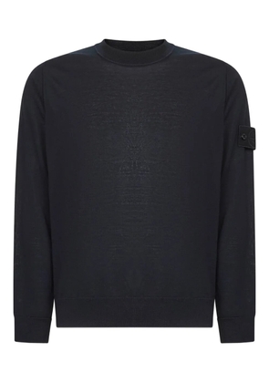 Stone Island crew-neck wool sweater - Blue