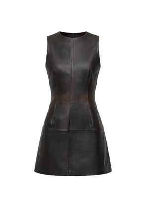 STAUD binx leather dress - Brown