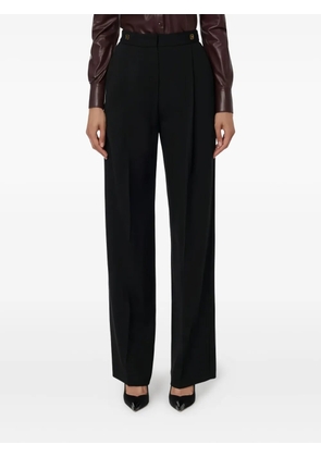 Elisabetta Franchi pleated-detail trousers - Black