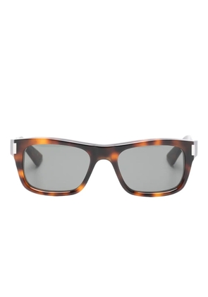 Saint Laurent Eyewear rectangle sunglasses - Brown