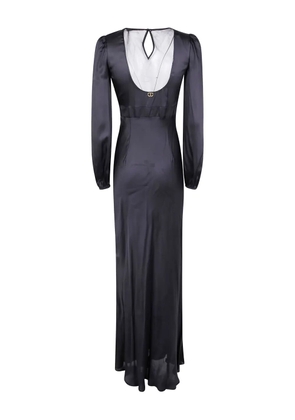 TWINSET embellished long-sleeved dress - Black