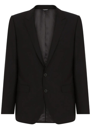 Dolce & Gabbana single-breasted wool-silk suit - Blue