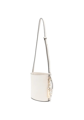 Furla medium Roxie calf leather bucket bag - White