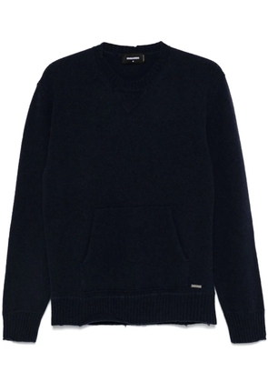 DSQUARED2 pouch-pocket sweater - Blue