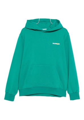 BARROW logo-print basketball-graphic hoodie - Green