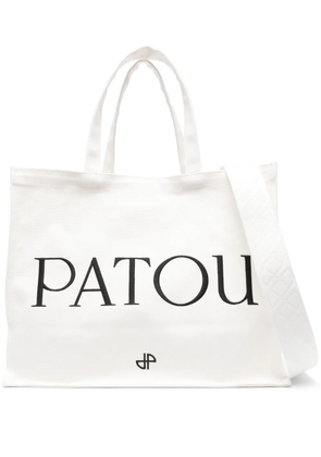 Patou large Patou canvas tote bag - Neutrals