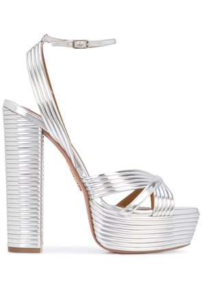 Aquazzura Sundance Plateau sandals - Silver