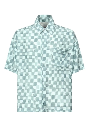 Bonsai checkered short-sleeve shirt - Blue