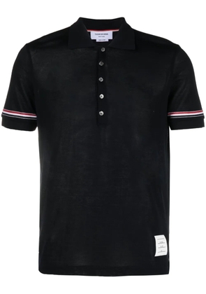 Thom Browne RWB-stripe polo shirt - Blue