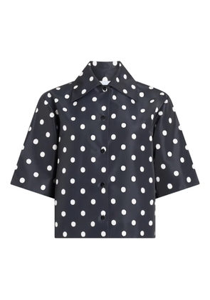 Patou polka dot short-sleeves shirt - Black