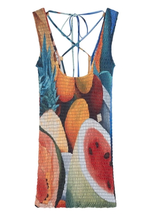 Donde Esteban Salpicon mini dress - Orange