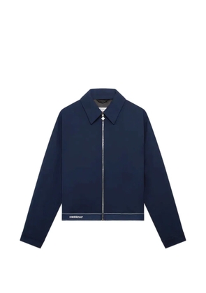 Casablanca logo-trim shirt jacket - Blue
