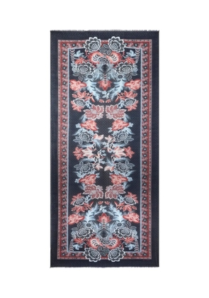 ETRO floral-printed scarf - Blue