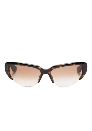 Alexander McQueen Eyewear tortoiseshell cat-eye sunglasses - Brown