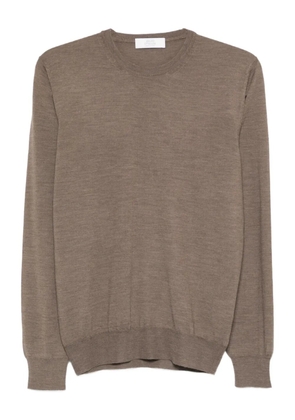 Mauro Ottaviani crew-neck wool sweater - Brown