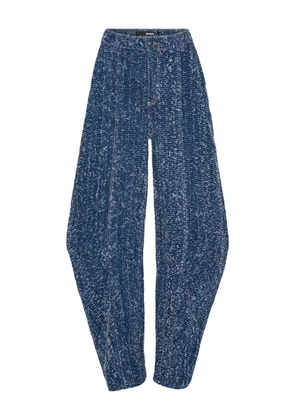 ROTATE BIRGER CHRISTENSEN bubble-hem loose-fit pants - Blue