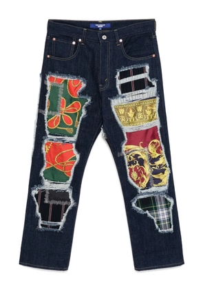 Junya Watanabe MAN patchwork jeans - Blue