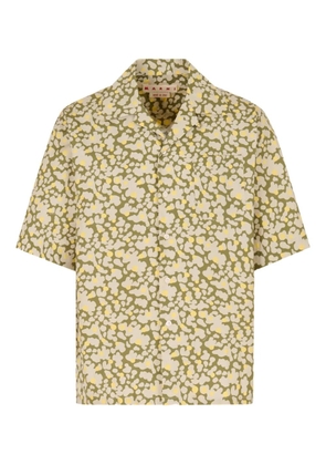 Marni short-sleeve abstract-print shirt - Green