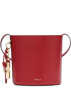 Furla Roxie charm leather bucket bag - Red