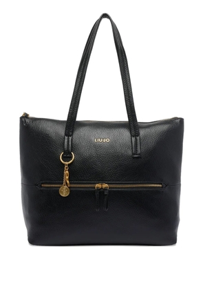 LIU JO zip-fastening logo shoulder bag - Black