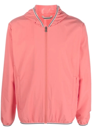 Pyrenex logo-patch sleeve hooded jacket - Orange