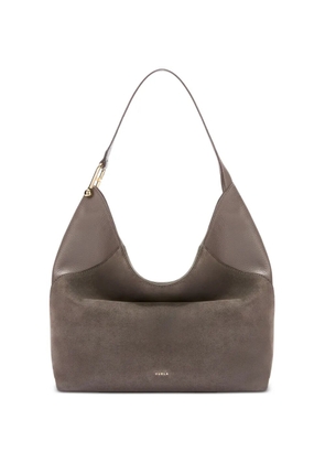 Furla L Lara logo-detail shoulder bag - Grey
