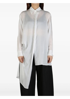 Yohji Yamamoto asymmetric shirt - White