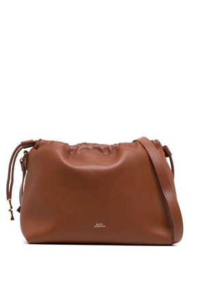 A.P.C. small Ninon cross body bag - Brown