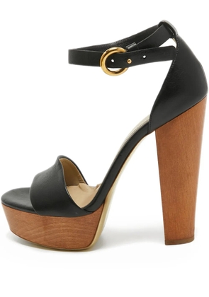 Stella McCartney Pre-Owned 155mm faux-leather sandals - Black