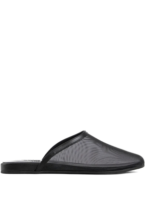 Ancient Greek Sandals The Slipper mesh mules - Black