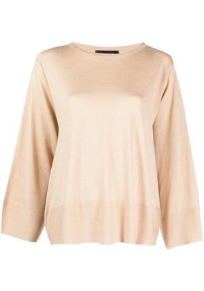 Fabiana Filippi oversized boat-neck jumper - Neutrals