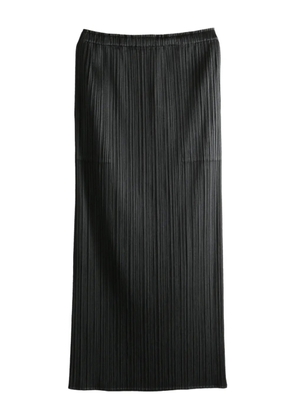 Pleats Please Issey Miyake pleated midi skirt - Black