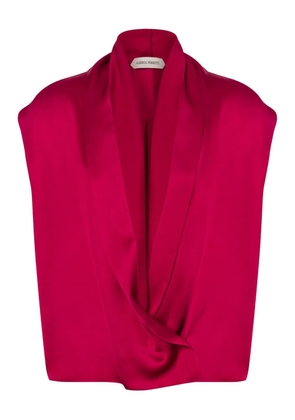 Alberta Ferretti satin blouse - Pink