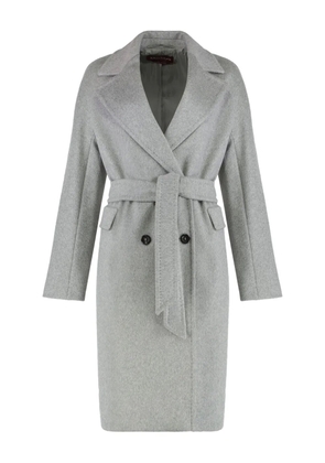 Max Mara double-breasted belted coat - Grey