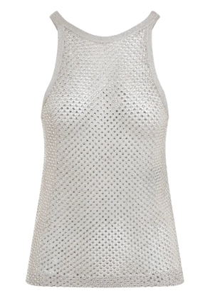 TOM FORD crystal-embroidered racerback tank top - Neutrals