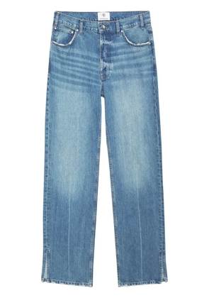 ANINE BING Roy mid-rise straight jeans - Blue