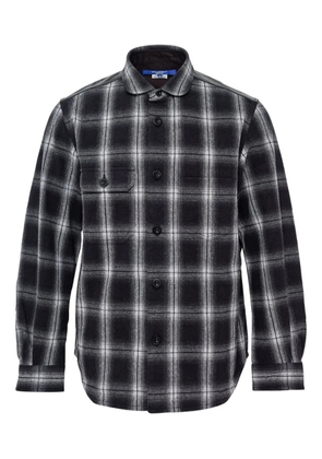Junya Watanabe MAN checked long-sleeve shirt - Black