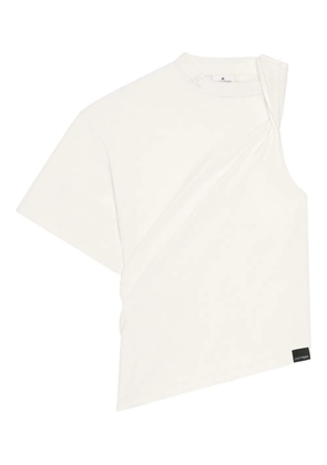 Courrèges asymmetrical one-shoulder t-shirt - White