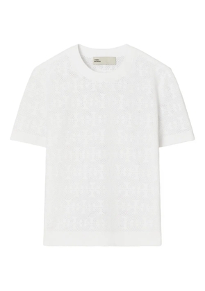 Tory Burch patterned short-sleeve top - White