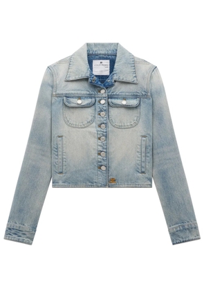 Courrèges trucker denim jacket - Blue