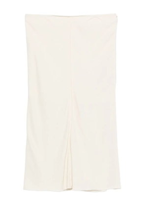 AMI Paris split-front skirt - Neutrals