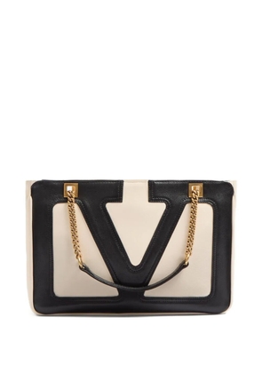Valentino Garavani small Viva Superstar leather tote bag - Neutrals