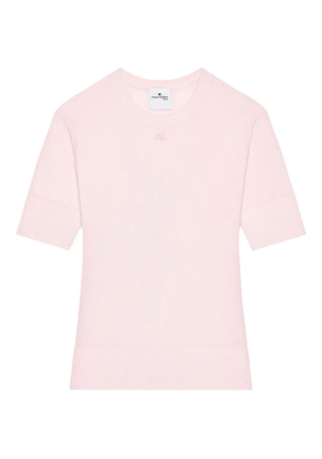 Courrèges merino short-sleeves T-shirt - Pink