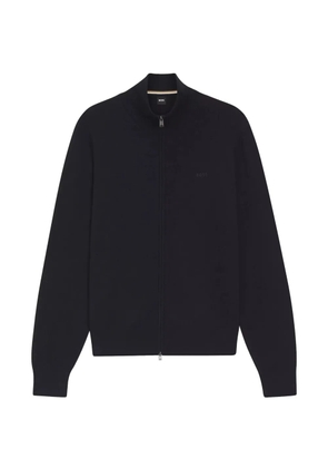 BOSS Upalano zip-up sweater - Black