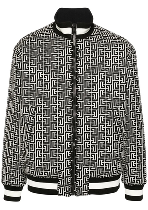 Balmain Monogram reversible bomber jacket - Black