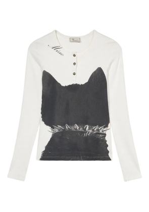 Blumarine printed jersey T-shirt - White